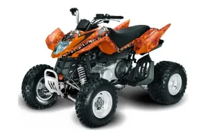 Arctic Cat DVX300 ATV Graphic Kit - All Years Reaper Orange