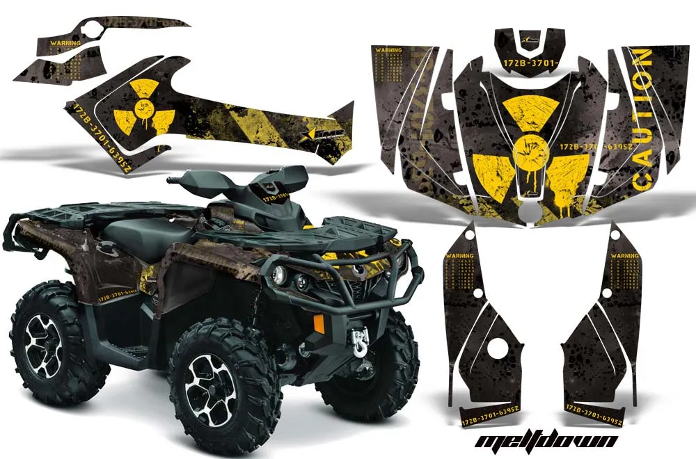 Can Am Outlander 500 / 650 / 800 / 800R / 1000 XT-P ATV Custom Graphic Kit - 2013-2016