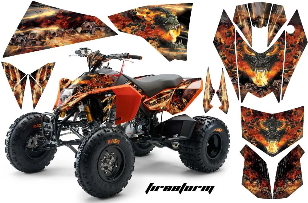 KTM 450 / 505 / 525 ATV Custom Graphic Kit - 2008-2010