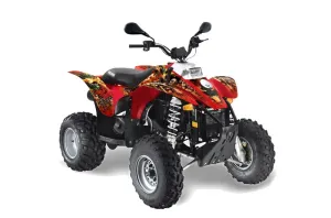 Polaris Trailblazer 350 ATV Graphic Kit - 1985-2009 Firestorm Red