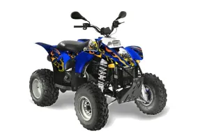 Polaris Trailblazer 350 ATV Graphic Kit - 1985-2009 Motorhead Blue