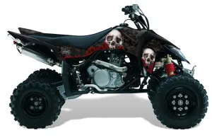 Suzuki LTR 450 ATV Graphic Kit - 2006-2009 Bone Collector Black