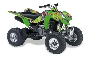 Suzuki LTZ 400 ATV Graphic Kit - 2003-2008 Ed Hardy - Love Kills Green