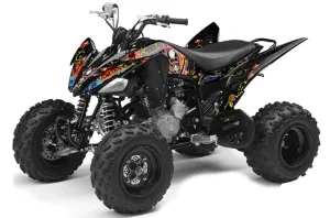 Yamaha Raptor 250 ATV Graphic Kit - 2008-2014 Ed Hardy - Love Kills Black