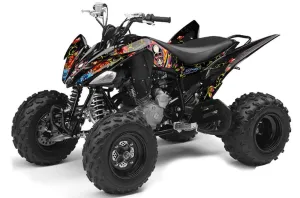 Yamaha Raptor 250 ATV Graphic Kit - 2008-2014 Ed Hardy - Pirates Black