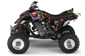 Yamaha Raptor 660 ATV Graphic Kit - 2001-2005 Ed Hardy - Love Kills Black