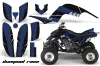Yamaha Raptor 660 ATV Graphic Kit - 2001-2005 Diamond Race Blue