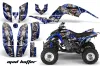 Yamaha Raptor 660 ATV Graphic Kit - 2001-2005 Mad Hatter Blue