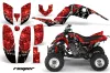 Yamaha Raptor 660 ATV Graphic Kit - 2001-2005 Reaper Red