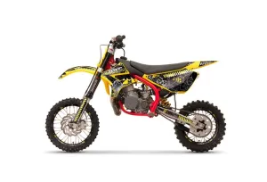 Cobra CX 50 Sr King Dirt Bike Graphic Kit - 2002-2011 Urban Camo Yellow
