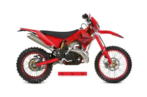 Gas Gas EC 250 Dirt Bike Graphic Kit - 2011-2012 Silver Star - Reloaded Red