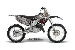 Honda CR125 Dirt Bike Graphic Kit - 1995-2015 Bone Collector Silver