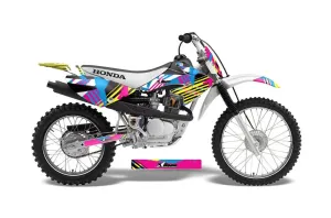 Honda CRF100 Dirt Bike Graphic Kit - 2004-2010 Flashback