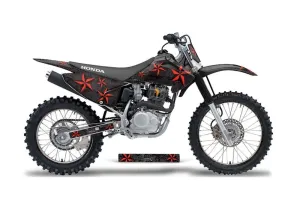 Honda CRF150 F Dirt Bike Graphic Kit - 2003-2007 Northstar Black