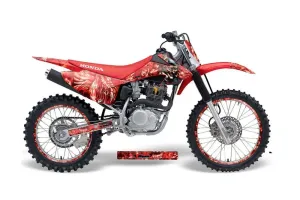 Honda CRF230 F Dirt Bike Graphic Kit - 2008-2014 Mad Hatter Red