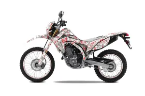 Honda CRF250 L Enduro Dirt Bike Graphic Kit - 2013-2020 Butterfly White