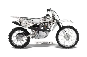 Honda CRF80 Dirt Bike Graphic Kit - 2004-2010 Butterfly White