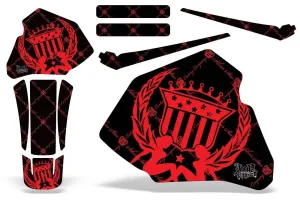 Honda XR100 Dirt Bike Graphic Kit - 1985-2000 Reloaded Red