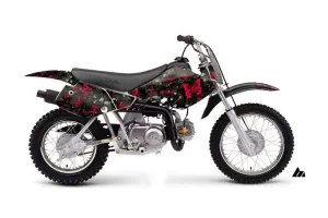 Honda XR50 Dirt Bike Graphic Kit - 2000-2003 Butterfly Red