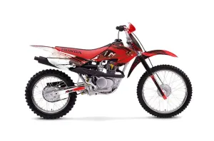 Honda XR80 Dirt Bike Graphic Kit - 2001-2003 Carbon X Red
