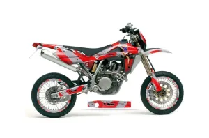Husqvarna SM / SMR 450 / 530 Dirt Bike Graphic Kit - 2005-2010 T Bomber Red