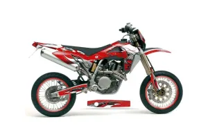 Husqvarna SM / SMR 450 / 530 Dirt Bike Graphic Kit - 2005-2010 Tribal Flames Red