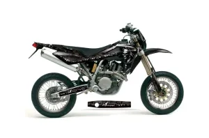 Husqvarna TC / TE 250 Dirt Bike Graphic Kit - 2005-2008 Reaper Black