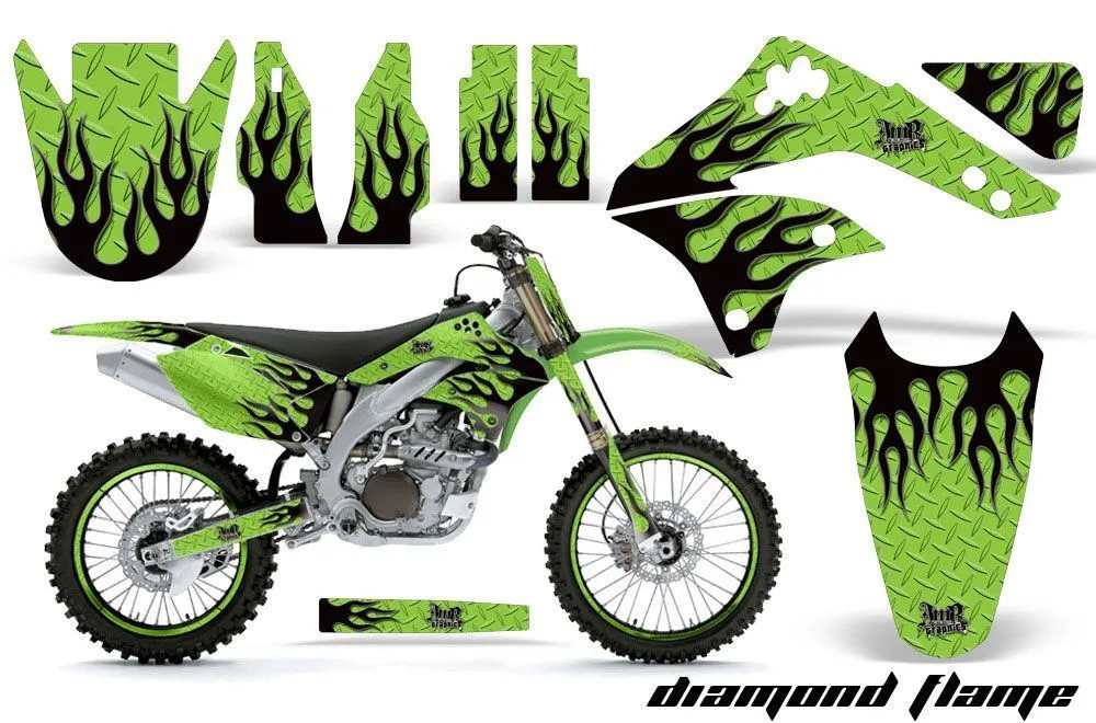 Kawasaki KXF450 Dirt Bike Custom Graphic Kit - 2006-2008