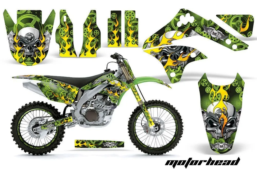 Kawasaki KXF450 Dirt Bike Custom Graphic Kit - 2006-2008