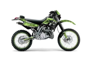 Kawasaki KDX200 Dirt Bike Graphic Kit - 1995-2006 Reaper Green