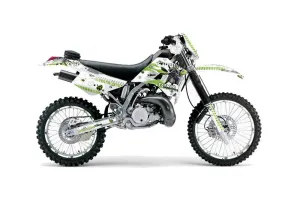 Kawasaki KDX200 Dirt Bike Graphic Kit - 1995-2006 Toxicity Green