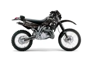 Kawasaki KDX220 Dirt Bike Graphic Kit - 1997-2005 Reaper Black