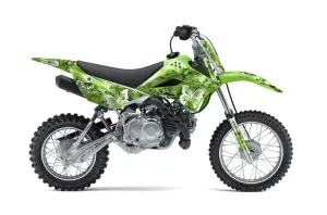 Kawasaki KLX110 Dirt Bike Graphic Kit - 2010-2025 Butterfly Green