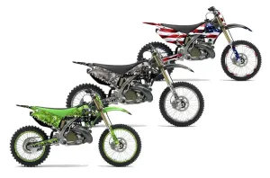 Kawasaki KX125 Dirt Bike Custom Graphic Kit - 2003-2016