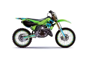 Kawasaki KX125 Dirt Bike Graphic Kit - 1999-2002 Factory Race Green