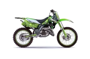 Kawasaki KX250 Dirt Bike Graphic Kit - 1994-1998 Reaper Green