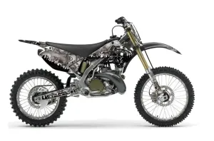 Kawasaki KX250 Dirt Bike Graphic Kit - 2003-2016 Reaper Grey