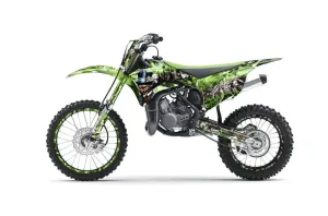 Kawasaki KX85 Dirt Bike Graphic Kit - 2014-2021 Mad Hatter Green