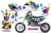 Kawasaki KLX110 Dirt Bike Graphic Kit - 2002-2009 Flashback