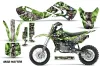 Kawasaki KLX110 Dirt Bike Graphic Kit - 2002-2009 Mad Hatter Green