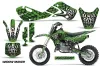 Kawasaki KLX110 Dirt Bike Graphic Kit - 2002-2009 Widow Maker Green