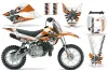 Kawasaki KLX110L Dirt Bike Graphic Kit - 2010-2025 Toxicity Orange