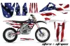 Kawasaki KXF450 Dirt Bike Graphic Kit - 2006-2008 Stars and Stripes Red White & Blue