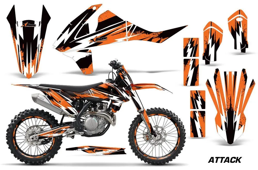 KTM SX-F / XC-F 250 / 350 / 450 Dirt Bike Custom Graphic Kit - 2016-2018