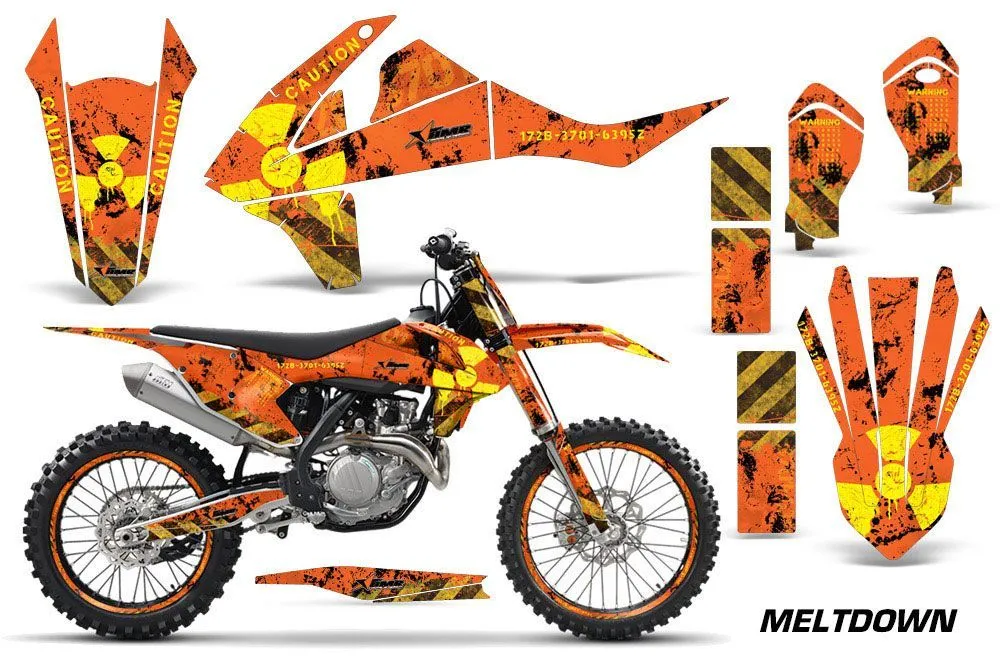KTM SX-F / XC-F 250 / 350 / 450 Dirt Bike Custom Graphic Kit - 2016-2018