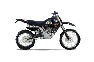 KTM C0 SX 4 Stroke Dirt Bike Graphic Kit - 1993-1997 Mad Hatter Black