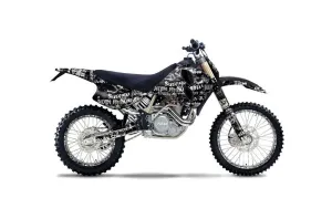 KTM C0 SX / MXC 4 Stroke Dirt Bike Graphic Kit - 1993-1997 Silver Star - Silverhaze Black