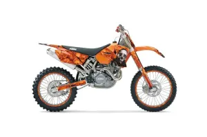 KTM C1 MXC Dirt Bike Graphic Kit - 2003-2004 Bone Collector Orange