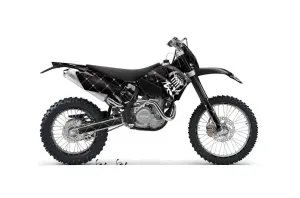 KTM C4 SX Dirt Bike Graphic Kit - 2005-2006 Silver Star - Reloaded White