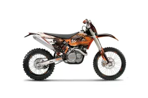 KTM C5 SX / SX-F 125 / 525 Dirt Bike Graphic Kit - 2007-2010 Carbon X Orange